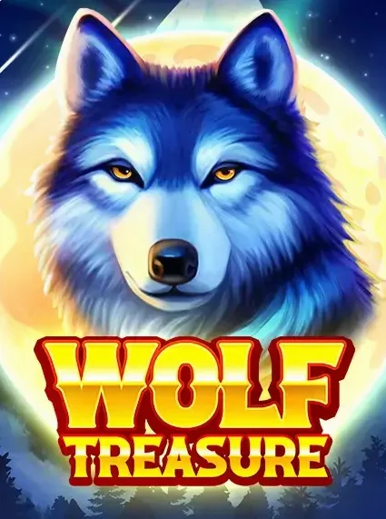 Decorative casino game artwork for SpinFin: Wolf Treasure